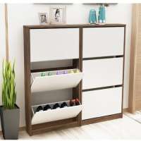 Factory price professional supplier wooden cabinet design shoe rack for home