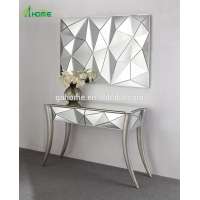 Popular Home Decor Venetian Mirror Drawers Console with mirror set