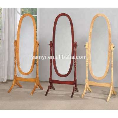 Wooden cheval mirror